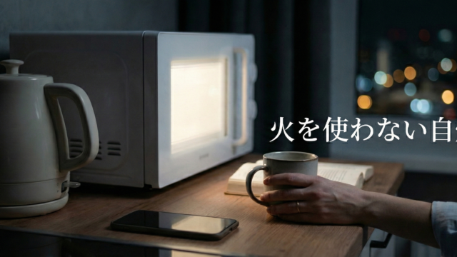 火を使わない、レンジと電気だけで自分を甘やかす自炊方法
