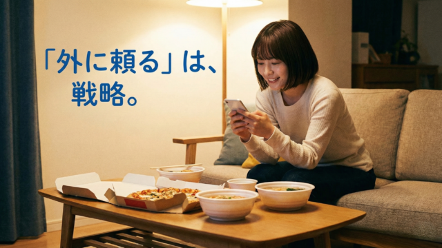 自分を許して「外に頼る」。デリバリー＆ミールキット活用術