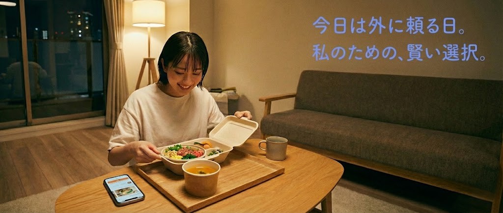 デリバリー活用で自由時間