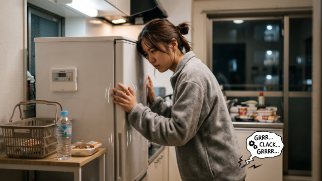 冷蔵庫異音で自炊限界の一人暮らし。もう頑張れない日があってもいい？